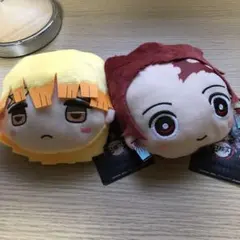 鬼滅の刃 ぬいぐるみ リールパスケース 炭治郎 善逸 2種セット