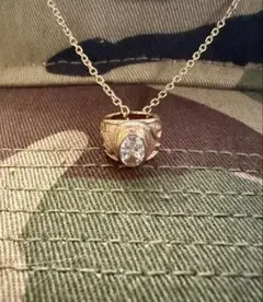 ✴︎New✴︎ハワイアンジュエリー ベビーリングネックレス ピンクゴールド