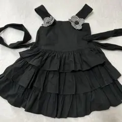 シャーリーテンプル ブラックフリルワンピース 110cm