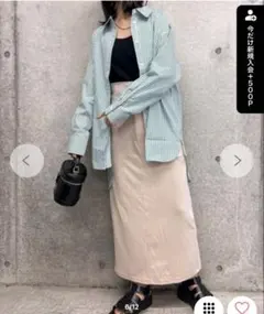 カラーストライプBIGシャツのサムネイル
