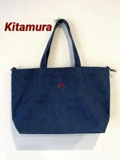 Kitamura2 キタムラ2 デニム トートバッグ ロゴ　K2のサムネイル