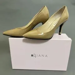 DIANA ダイアナ パンプス ピンクベージュ パールエナメル 23.5cmのサムネイル