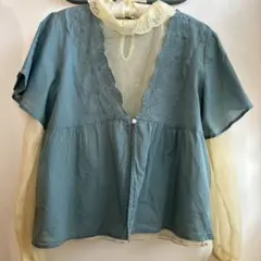 最終値下げ価格　Samansa Mos2 サマンサモスモス　刺繍ブラウス　ボレロ