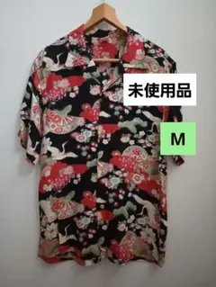 Komodo】希少90sドラゴン柄レーヨン生地ハンドメイド・アロハシャツ 