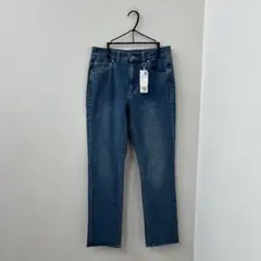 【新品タグ付】ikka EASY STRETCH DENIM ブルー　Sのサムネイル