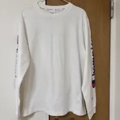 チャンピオン　ホワイト 長袖カットソー