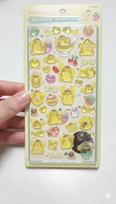 プ*ぞ様 海外版　ポムポムプリン　ボンボンドロップシール