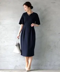 【タグ付き新品】フォーマルブラックワンピース　サイズS