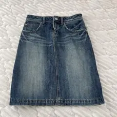 ダークブルー デニム タイトスカート