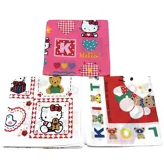 ハローキティ タイニーチャム ヴィンテージハンカチ 3枚 新品 希少　90年代のサムネイル