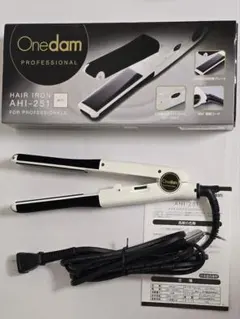 OneDam ヘアアイロン AHI-251 ホワイトのサムネイル