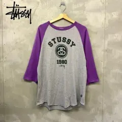 stussy ラグラン Tシャツ 七分丈 ステューシー
