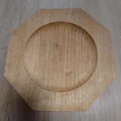 新品】cogu 小具 木製 クルミ オクトゴナル プレート Mサイズ 食器 皿