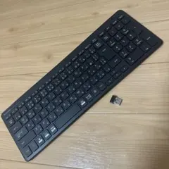 【美品】ELECOM ワイヤレスキーボード TK-FDP099TBK