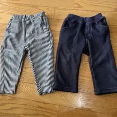 80cm ズボン パンツ 2枚セット