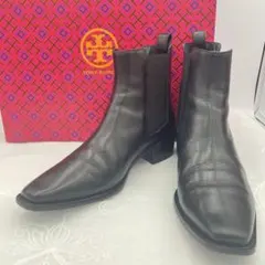 TORY BURCH トリーバーチ サイドゴアブーツ 黒　23.5cm レザー