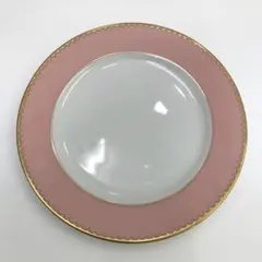 【たち吉】リッチフィールド 金縁皿 ピンク