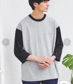 コーエン　ベースボール　配色　7分袖Tシャツ　XL