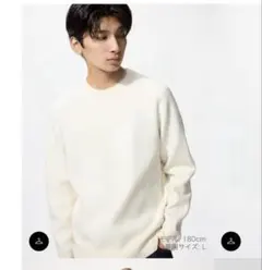 今だけセール‼️今日迄処分‼️ほぼ美品】ウォッシャブルミラノリブクルーネックセーター