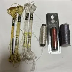 刺繍糸　ゴールド　シルバー　　にしきいと　他