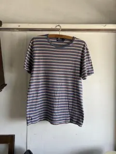 90s Polo Ralph Lauren マルチボーダー Tシャツ 裾ポニー