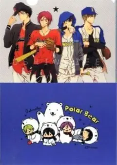 Free! A4クリアファイル 七瀬遙＆橘真琴＆松岡凛＆山崎宗介