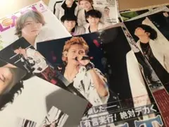 雑誌 記事 切り抜き KAT-TUN 73枚+表紙2枚+ピンナップ2枚