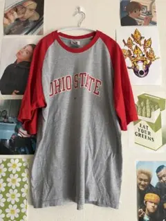 MTV Budweiser バドワイザー ラグランTシャツ グレー赤 非売品 - メルカリ