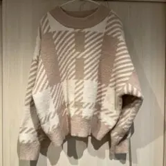 ベージュ系セーター Lサイズ