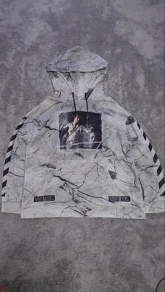 【正規品】OFF-WHITE 16SS マーブルフーディ パーカー Lサイズのサムネイル