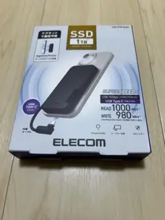 ELECOM 外付けSSD 1TB ESD-EPB1000GBK ブラック