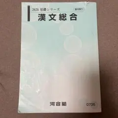 河合塾 2025 基礎シリーズ 漢文総合
