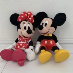 【新品未使用】電報 ディズニー ミッキー＆ミニー ぬいぐるみ ペアセットのサムネイル