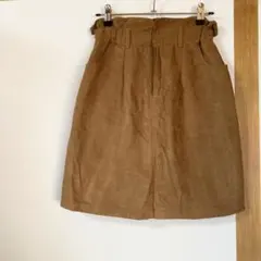 レトロ古着 スエード調 ミニスカート ライトブラウン