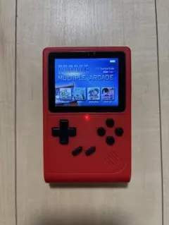 メーカー不明　ポータブルゲーム機 ゲーム搭載 レッド