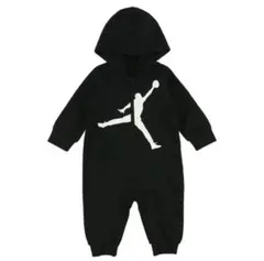 【新品未使用】JORDAN ロンパース　ベビー　黒　74-80cm 12M