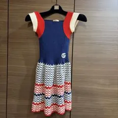 ストライプデザイン ニットワンピース 100cm~