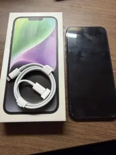 Apple iPhone 14 ミッドナイト　本体 充電ケーブル付き