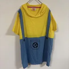 【ミニオンズ公式】(M-L)半袖パーカーTシャツ/ハロウィン/USJコーデ
