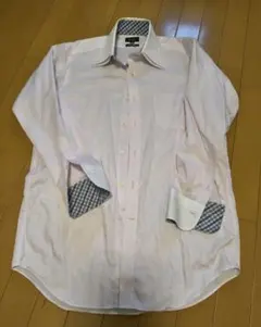 MALE & CO. 長袖ワイシャツ ピンク スリムフィット　メンズ　L