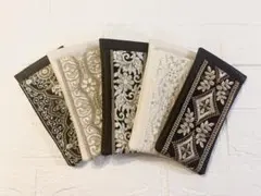 〈大人気〉 インド刺繍　メガネケース　サングラスケース　インド刺繍リボン