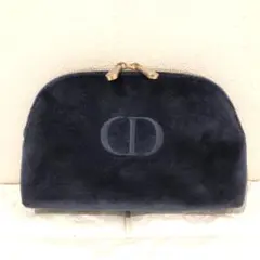 DIOR ネイビーベルベットポーチのサムネイル