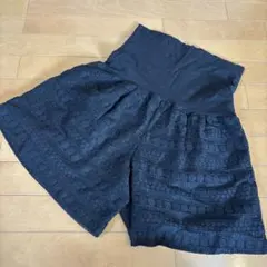 ワコール　ブラックレースマタニティキュロット　美品