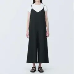 【無印良品】風を通す ストレッチサッカー サロペット
