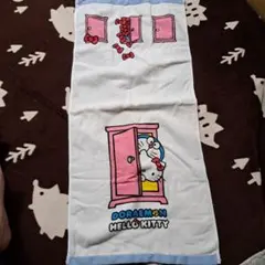 新品!!　ドラえもん ハローキティ フェイスタオルのサムネイル