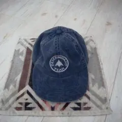 DESCENDANT デニムベースボールキャップ ダークブルー