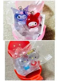 ガチャガチャ　サンリオキャラクターズなかよしドロップチャーム　2つセット