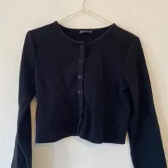 ZARA クロップド丈　カーディガン