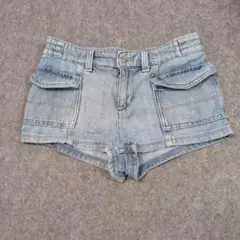 H&Mライトブルー ショートパンツ ポケット付き