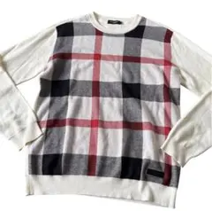 BLACK LABEL CRESTBRIDGE ノバチェック　ニット メンズ　M